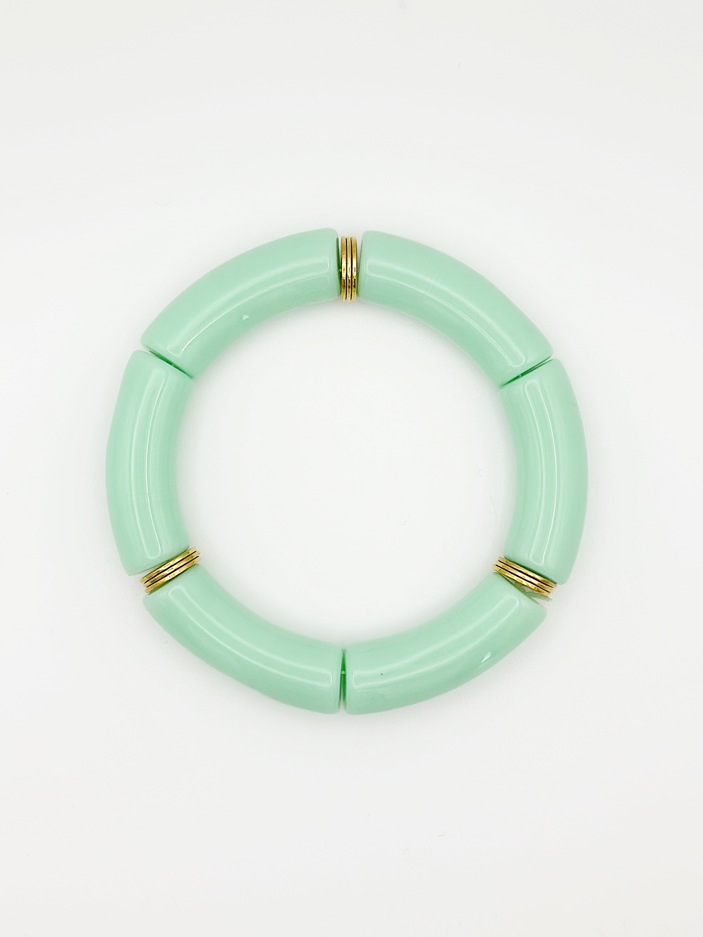 Bracelet tube Vert menthe à l’eau