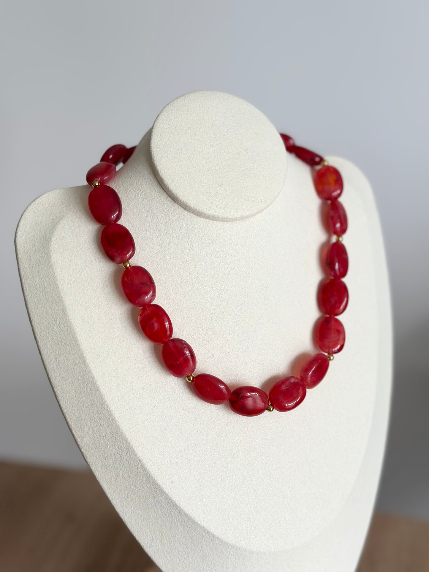 Collier - Rouge cerise
