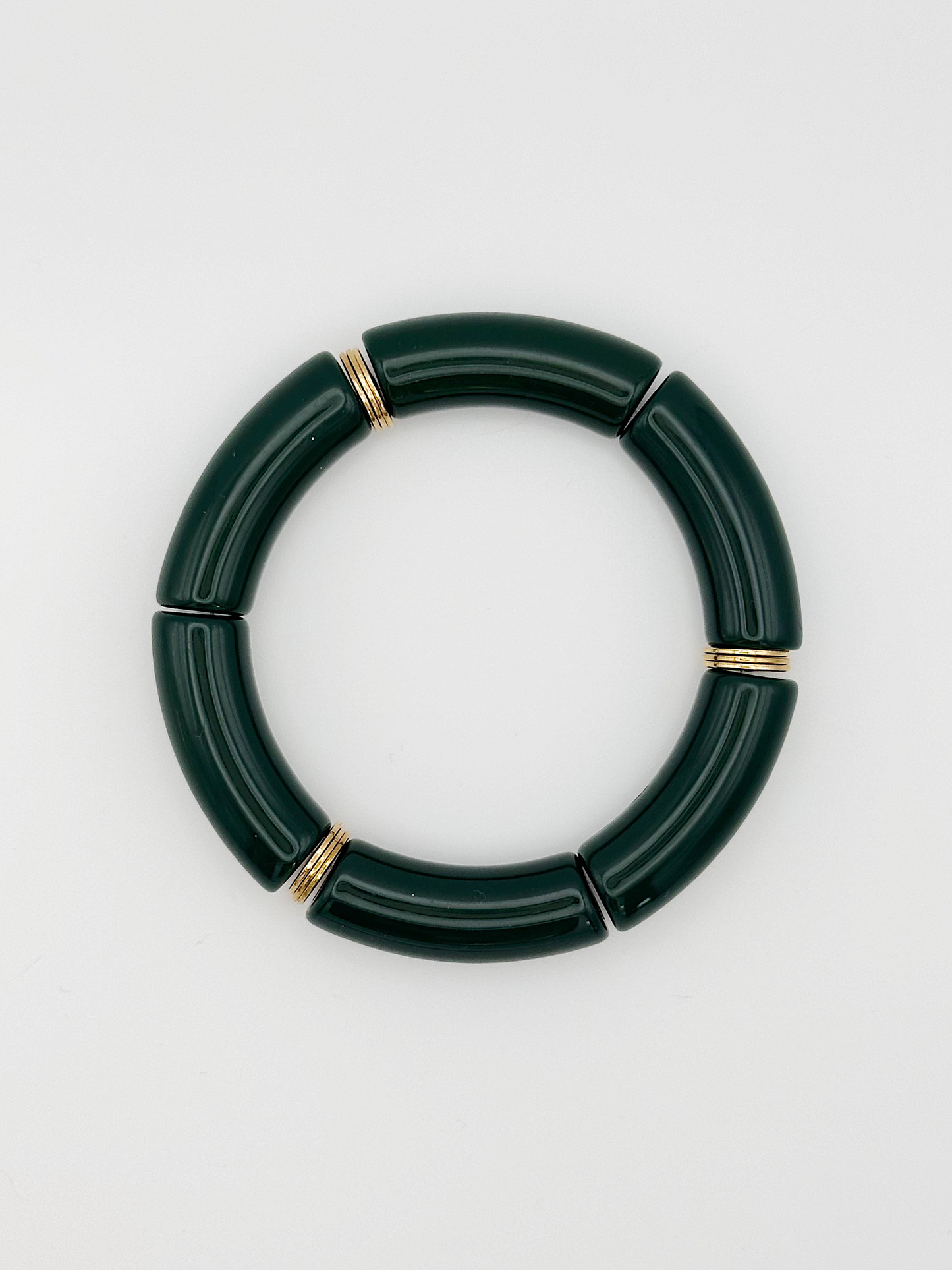 Bracelet tube Vert sapin