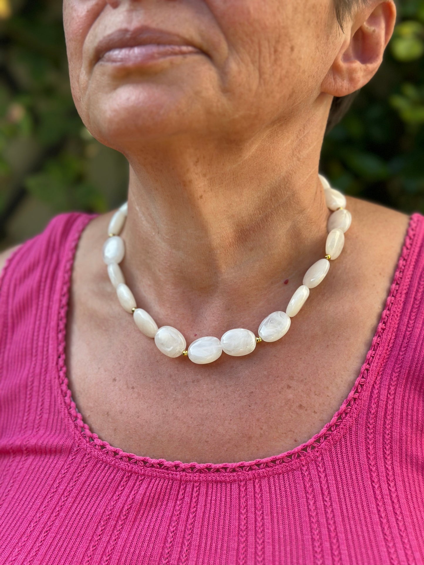 Collier - Blanc crème
