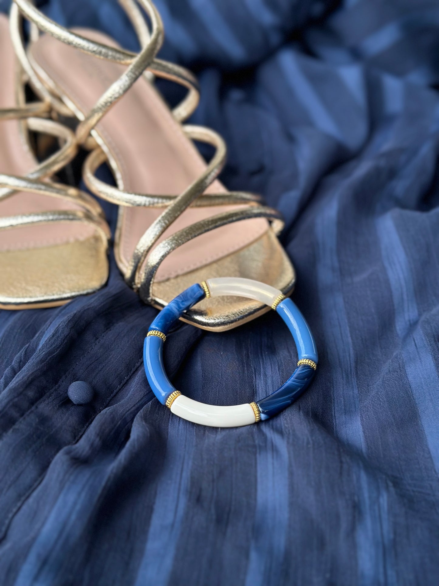 Bracelet tube fin Santorin