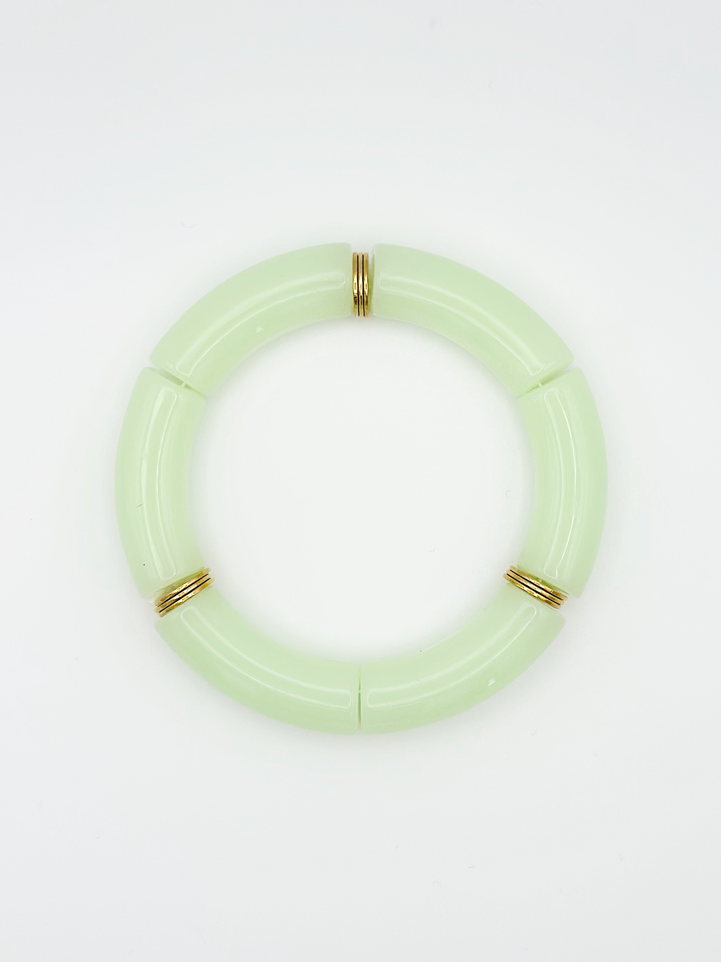 Bracelet tube Vert pastel