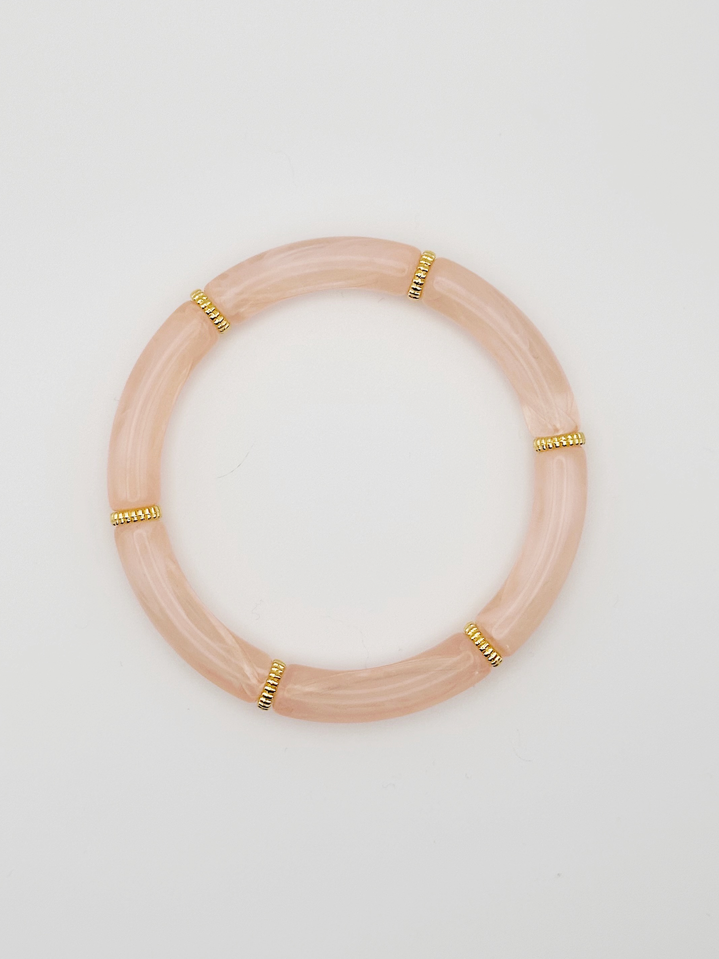 Bracelet tube fin Rose cerisier