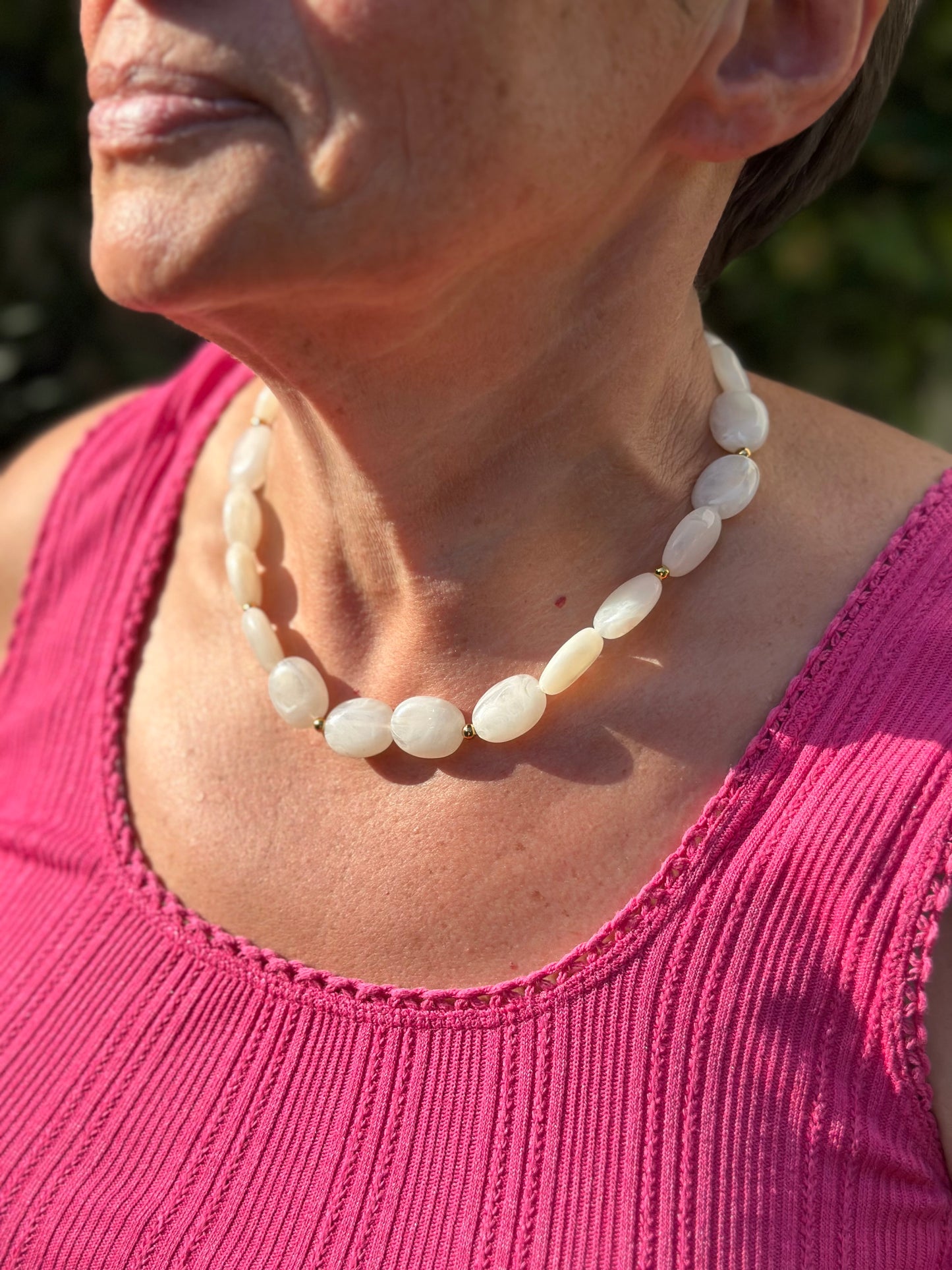 Collier - Blanc crème