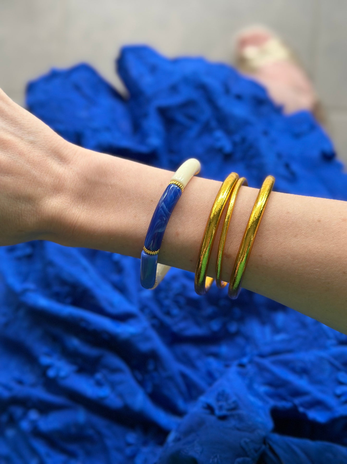 Bracelet tube fin Mykonos
