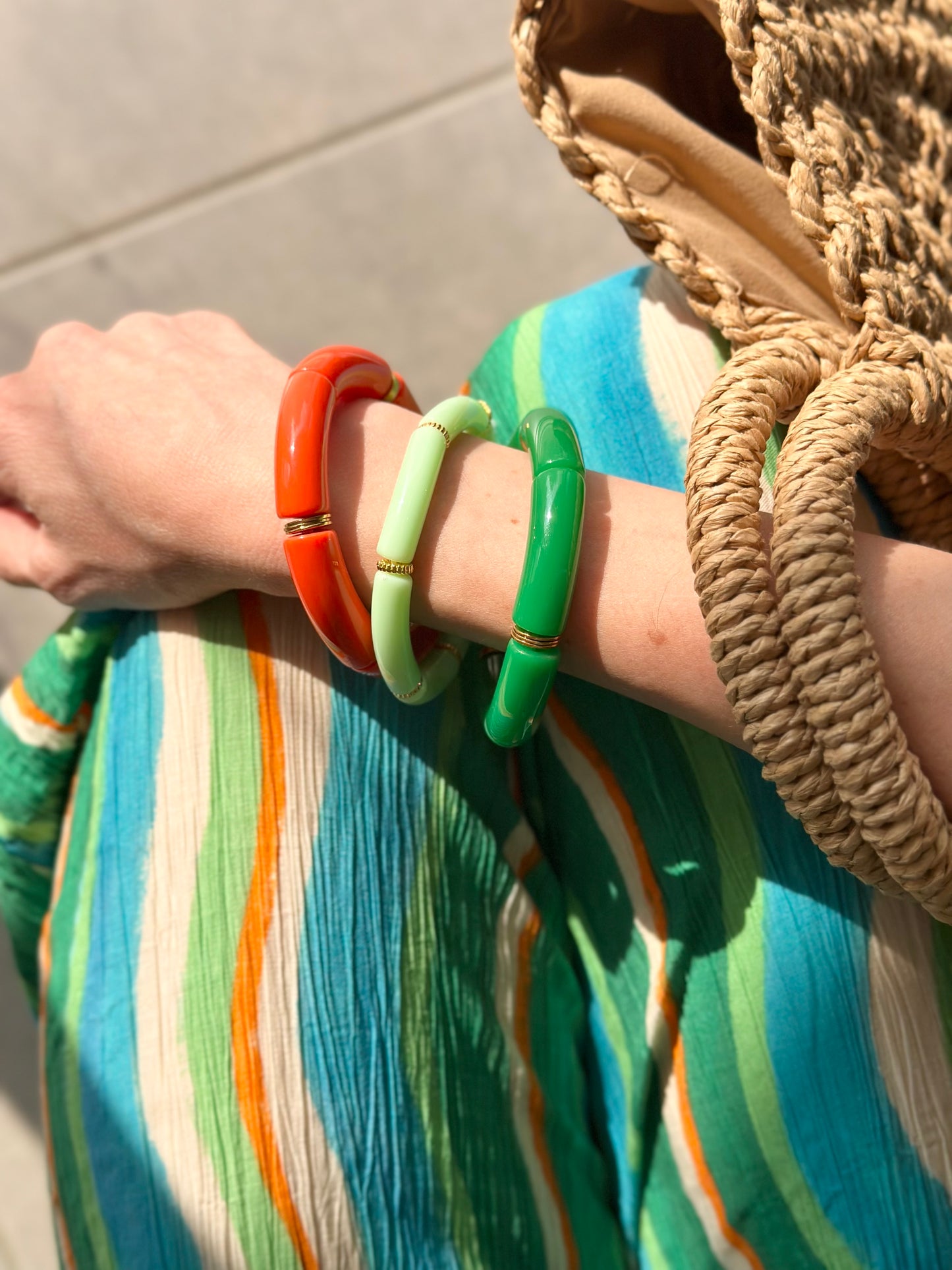 Bracelet tube Vert
