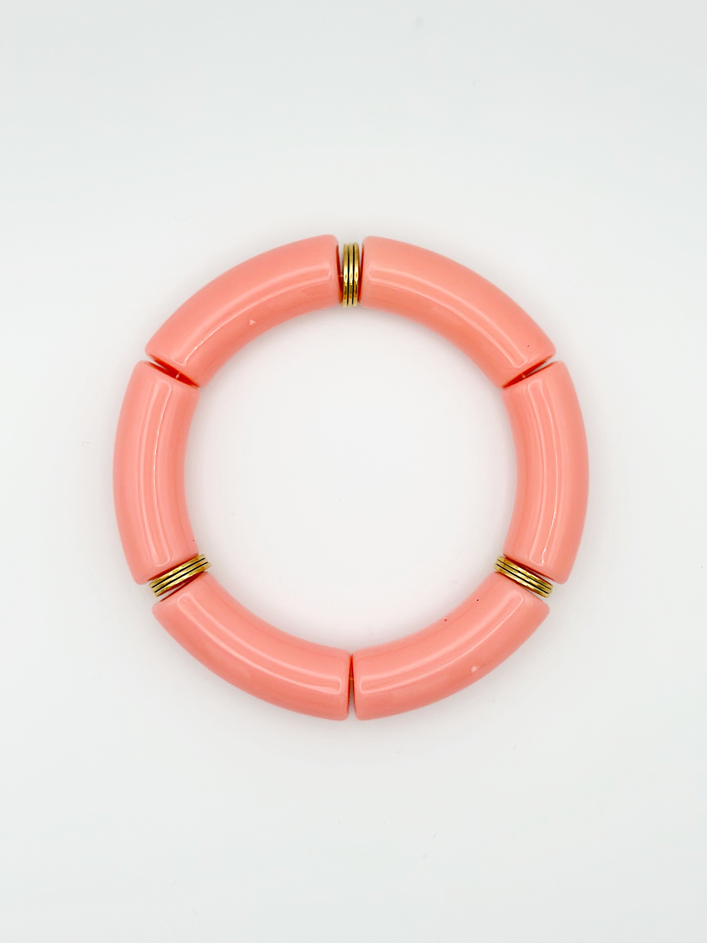 Bracelet tube Rose saumon