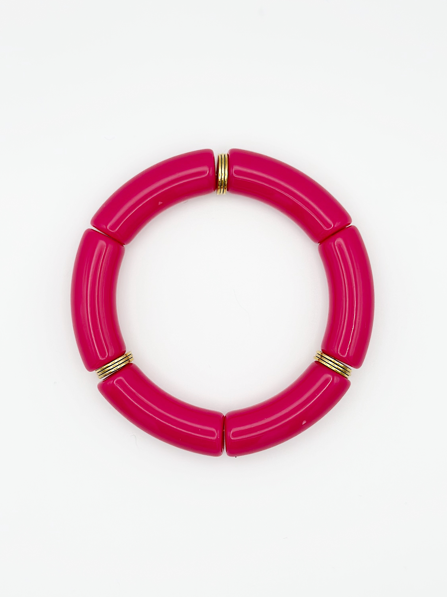 Bracelet tube Rose fushia