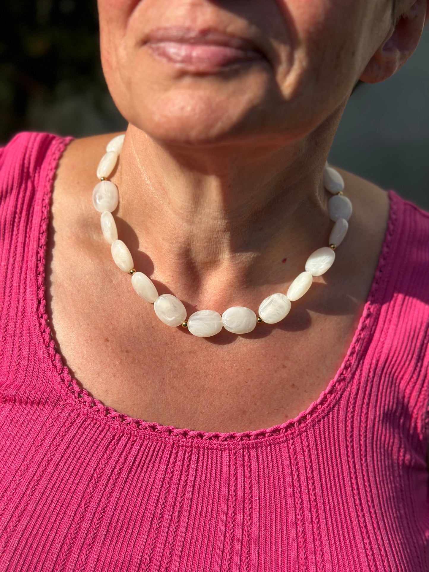 Collier - Blanc crème