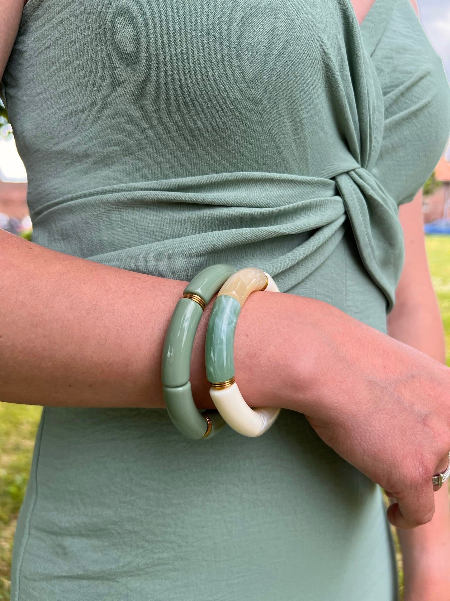 Bracelet tube Sage