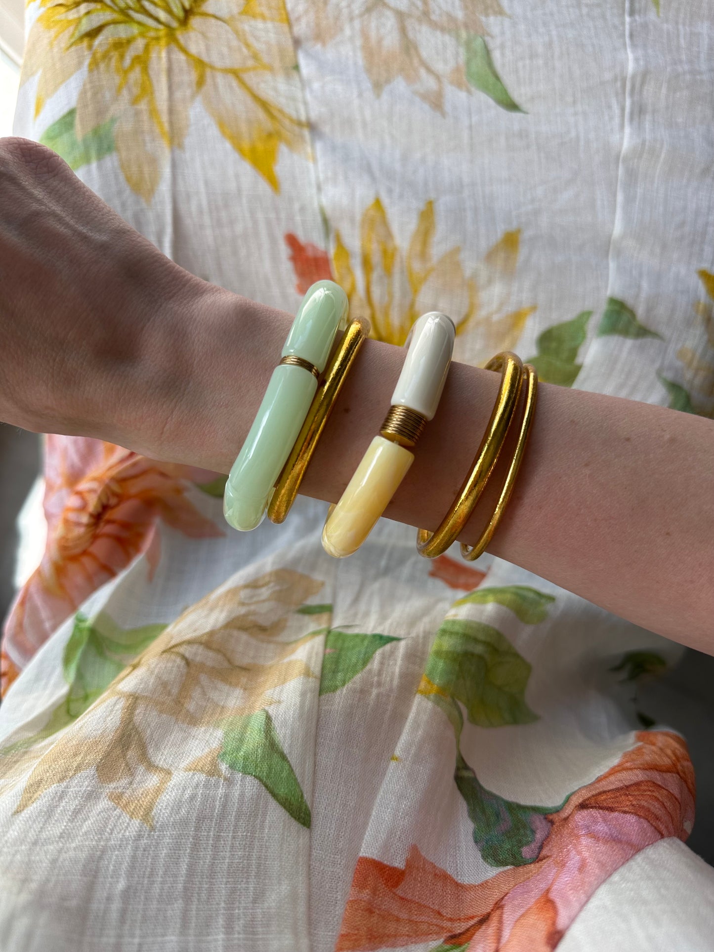 Bracelet tube Vert pastel