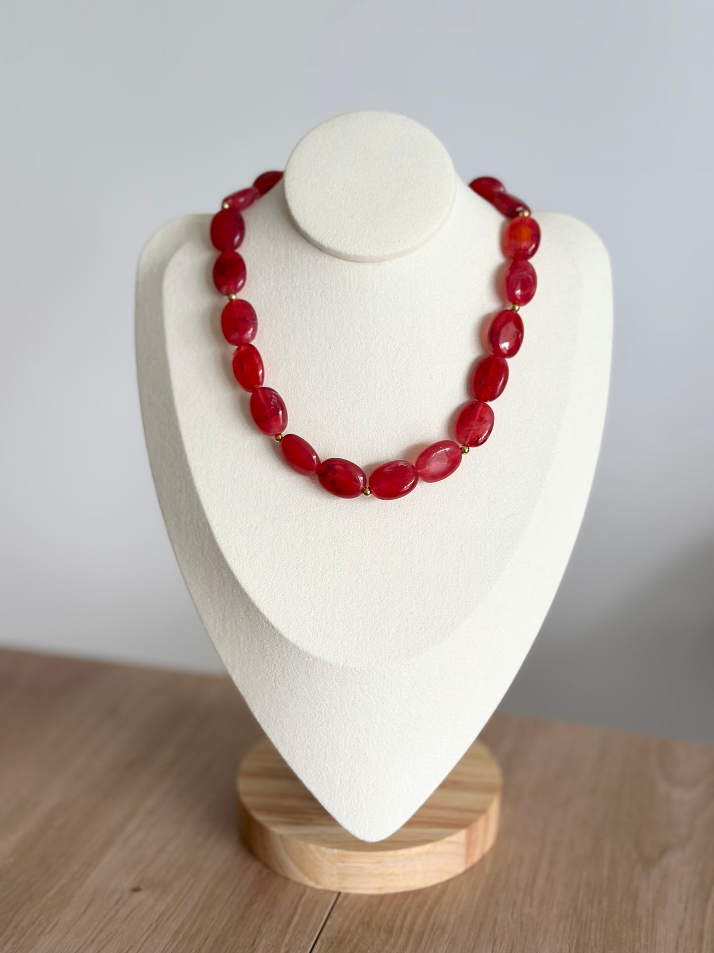 Collier - Rouge cerise