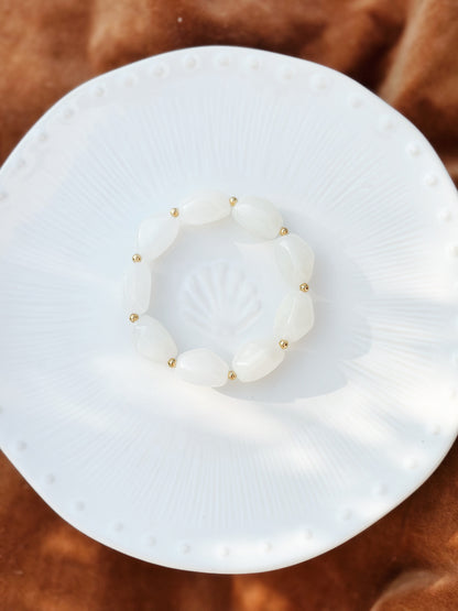 Bracelet ovale Blanc