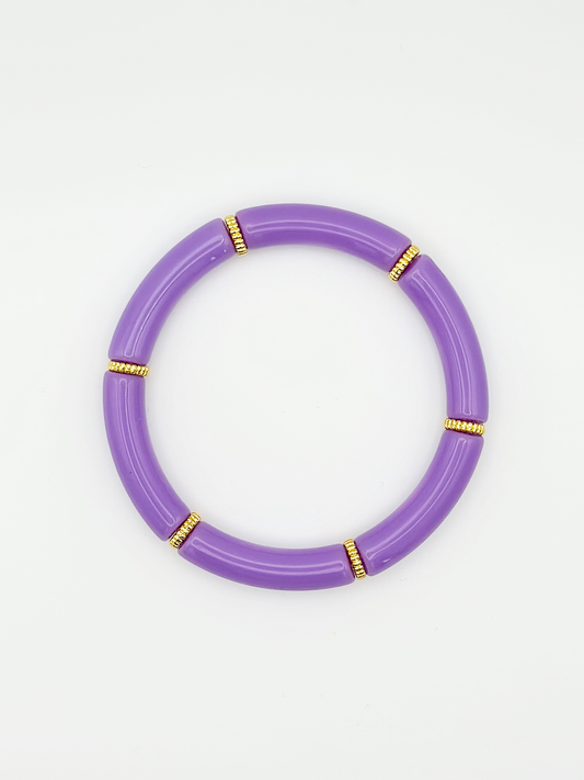 Bracelet tube fin Lavande