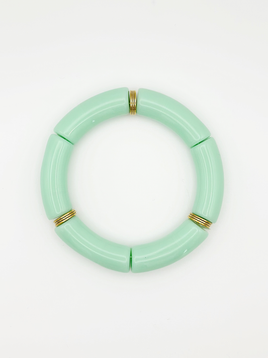 Bracelet tube Vert menthe à l’eau