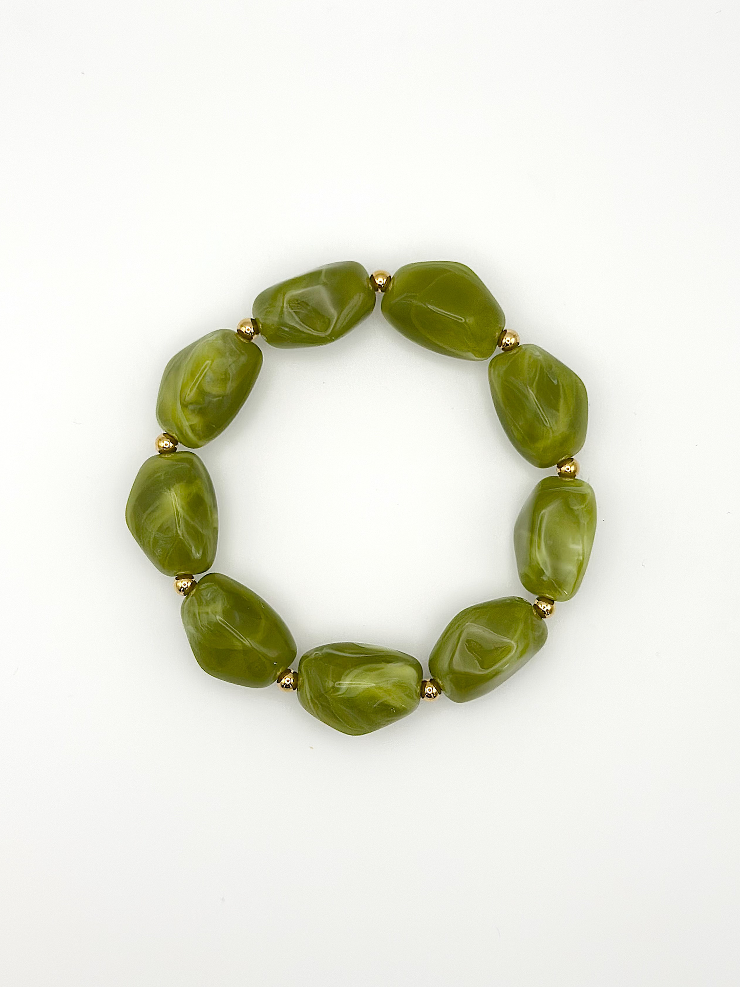 Bracelet ovale Vert