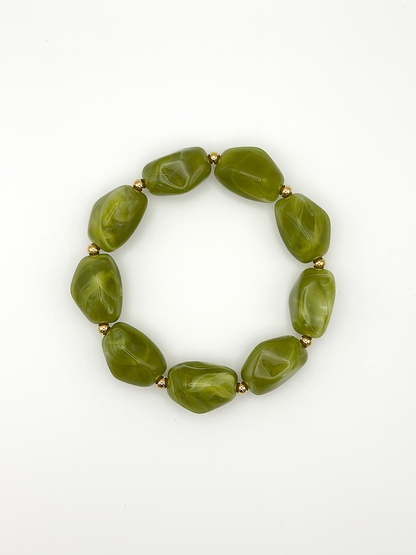 Bracelet ovale Vert