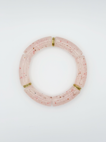 Bracelet tube Confettis Rose
