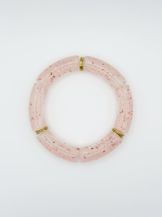 Bracelet tube Confettis Rose