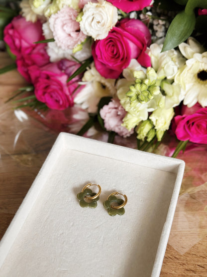 Boucles d’oreilles Fleur 21 mm