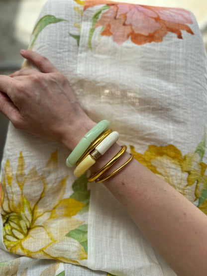 Bracelet tube Vert pastel