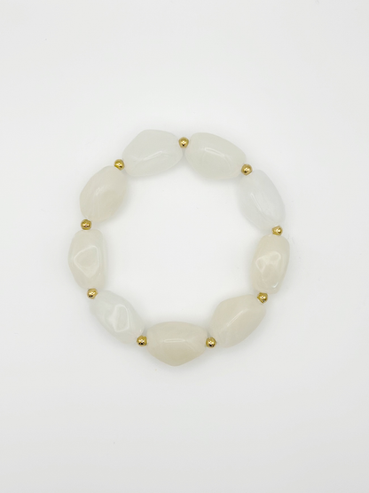 Bracelet ovale Blanc