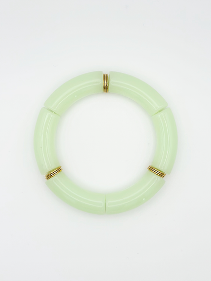 Bracelet tube Vert pastel