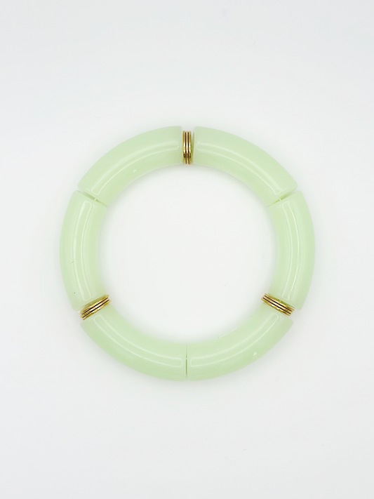 Bracelet tube Vert pastel