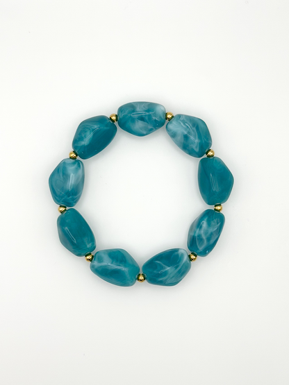 Bracelet ovale Bleu
