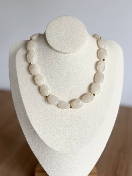 Collier - Blanc crème