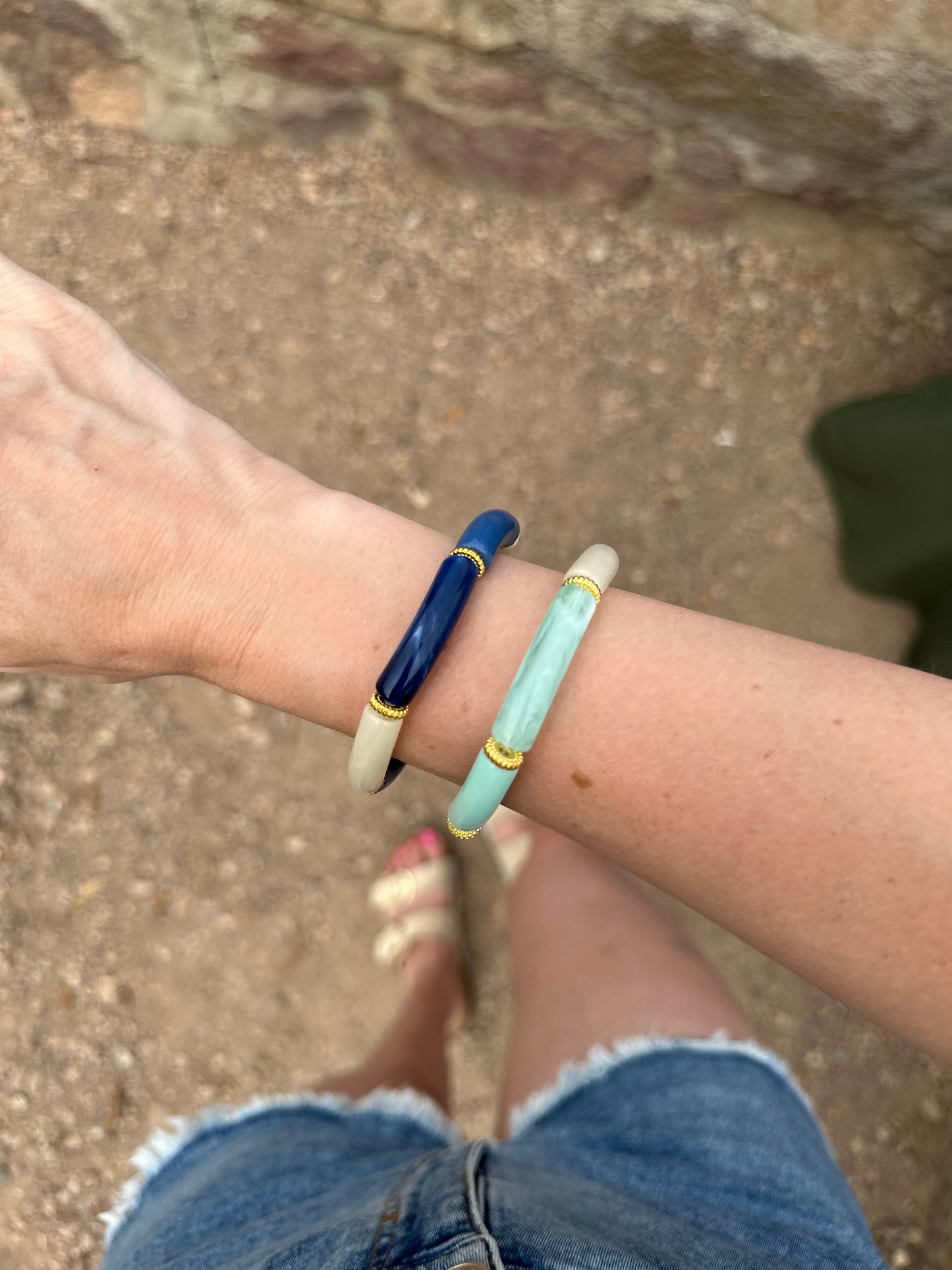 Bracelet tube fin Santorin