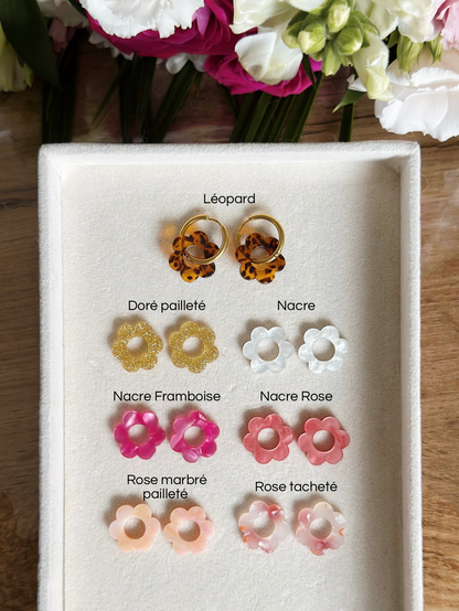 Boucles d’oreilles Fleur 18 mm