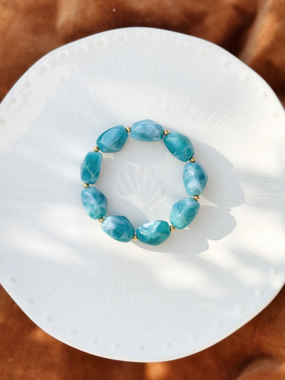 Bracelet ovale Bleu