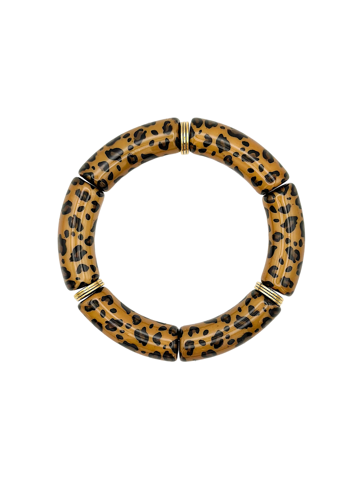 Bracelet tube Léo marron