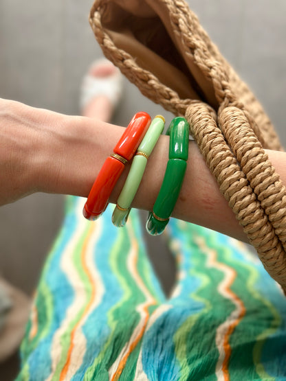 Bracelet tube Vert