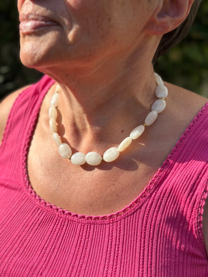 Collier - Blanc crème