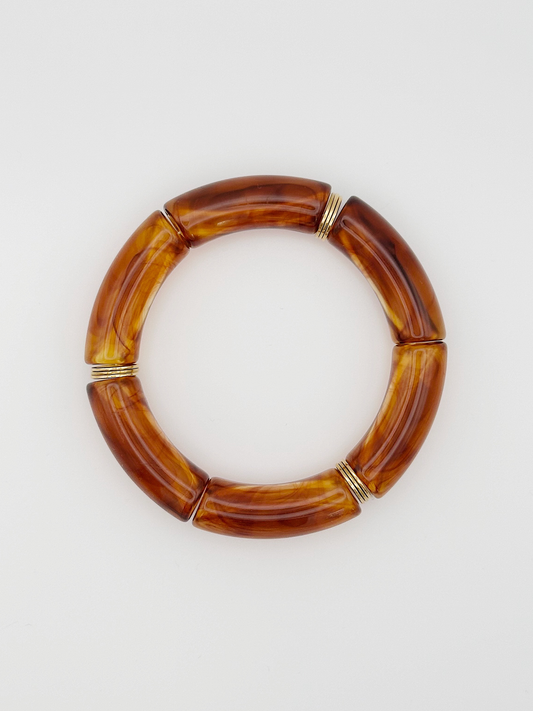 Bracelet tube Ambré