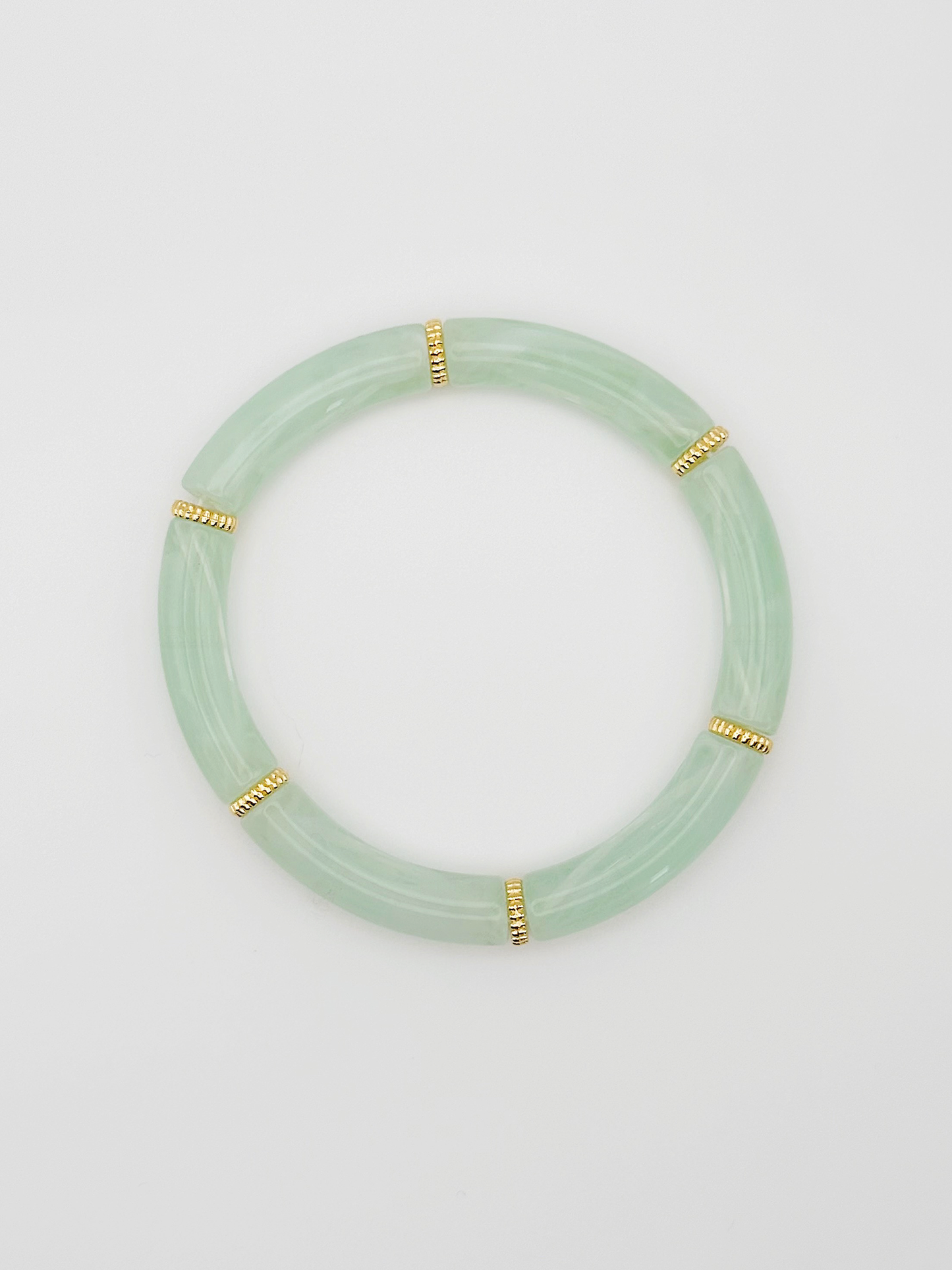 Bracelet tube fin Vert d'eau