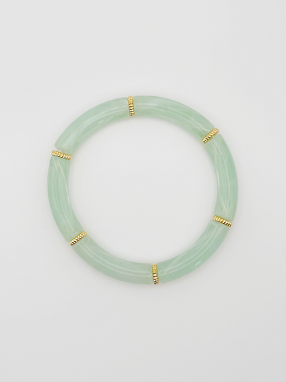 Bracelet tube fin Vert d'eau