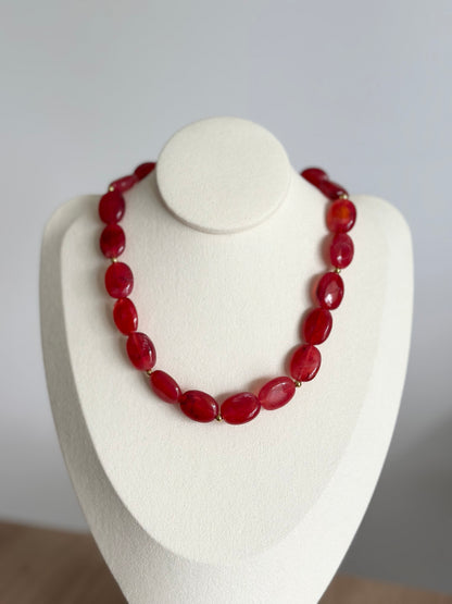 Collier - Rouge cerise