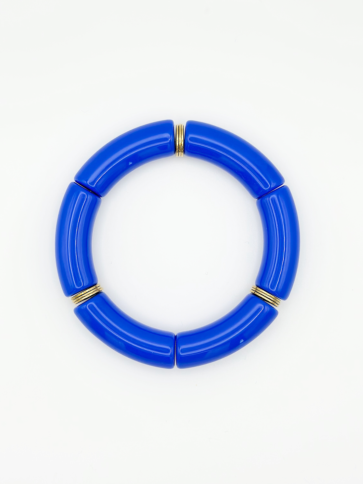 Bracelet tube Bleu électrique