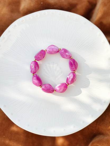 Bracelet ovale Violet