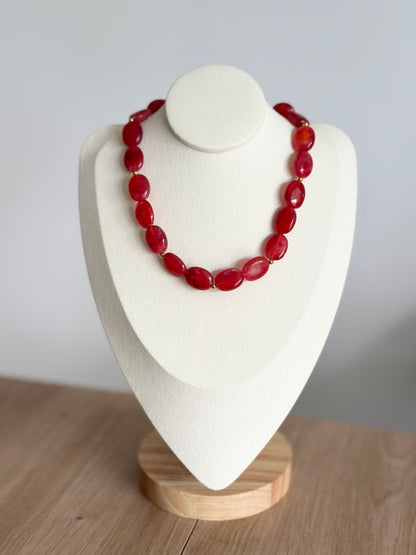 Collier - Rouge cerise