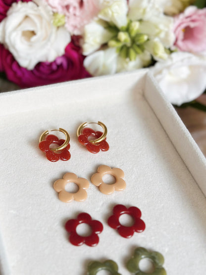 Boucles d’oreilles Fleur 21 mm
