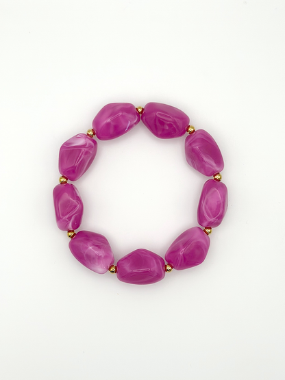 Bracelet ovale Violet