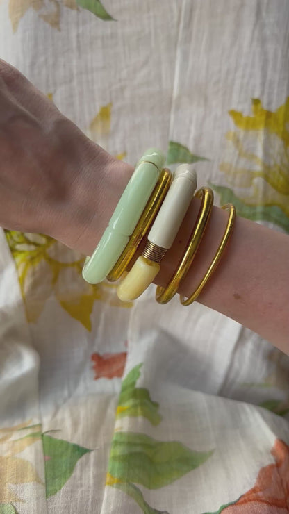 Bracelet tube Vert pastel